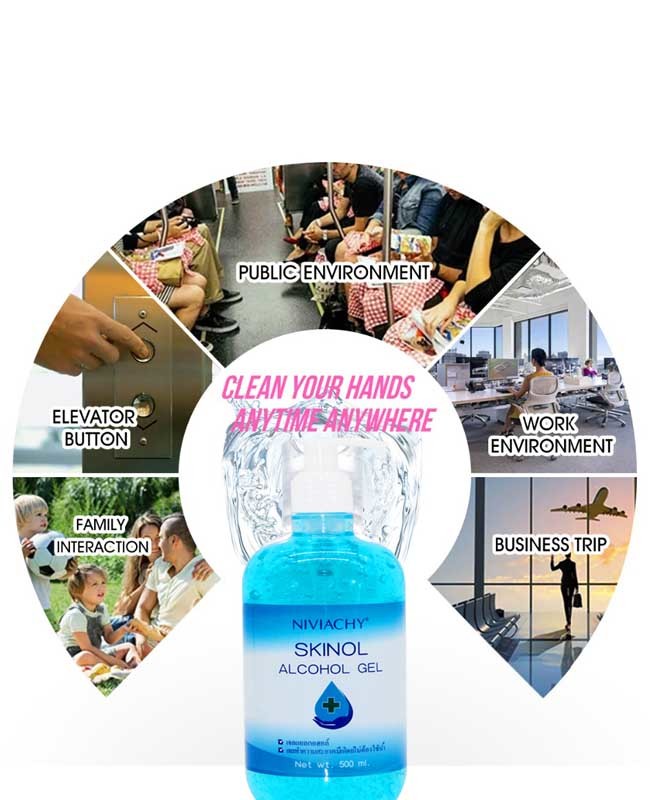 Alcohol 75 Antibacterial Disinfectant Hand Wash Liquid Sanitizer Gel 60ML