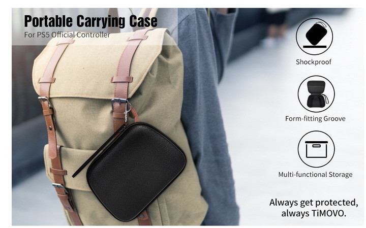 EVA PS5 Gaming Accessories Carrying PS5 Storage Bag Organizer for DualSense Controller