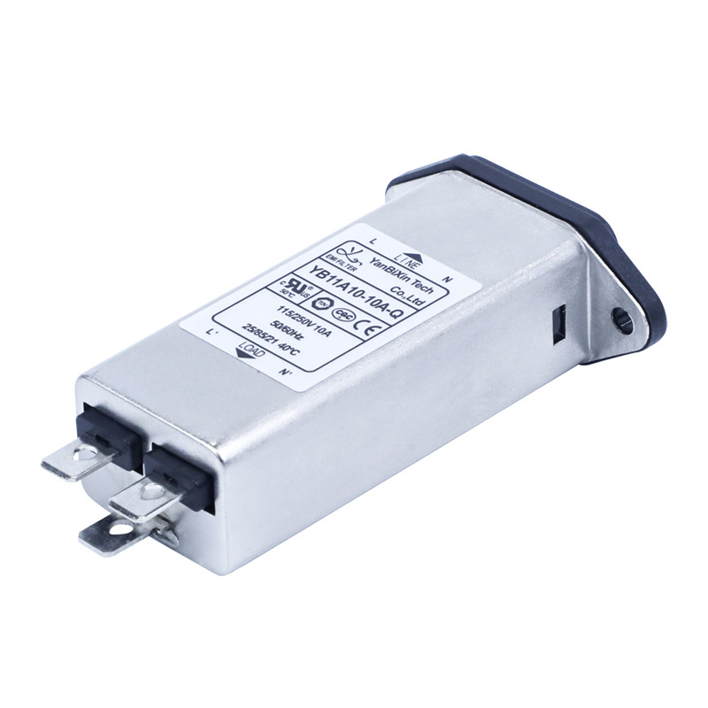 YB11A10-10A-Q IEC Inlet Filter Long Model Socket EMI Filter For Blood Cell Analyzer