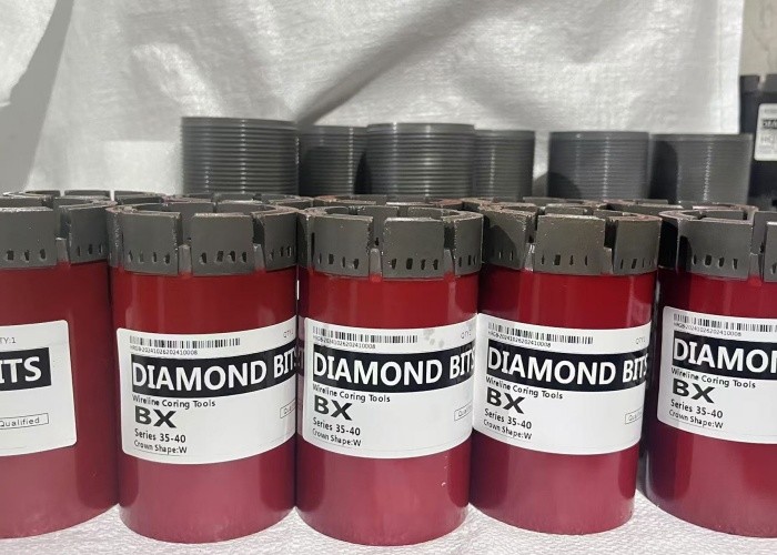 NX BX Impregnated Diamond Core Drill Bit For Samples Wireline Core Collection