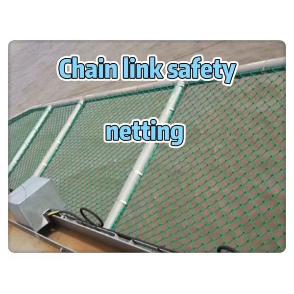 PVC Coated 5 MM Chain Link Helipad Safety Netting Mesh For Helipad