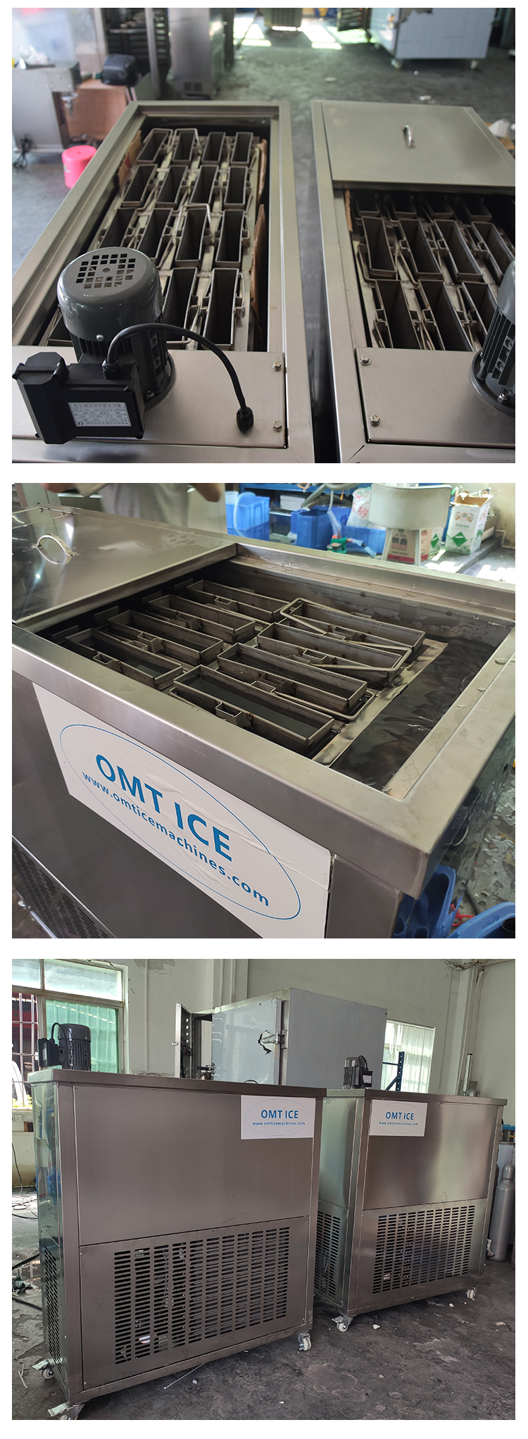 OMT Energy Saving 300Kg Ice Block Making Machine for Marine fishery Food processing