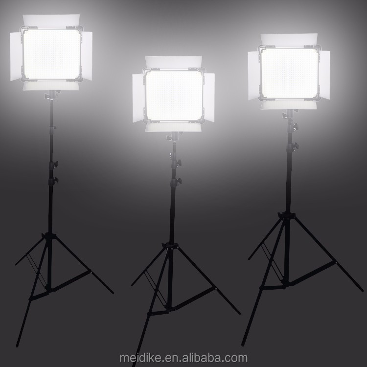80W D-1080II Professional Video Lighting Kit LCD Film Lighting Equipment With Light Stand