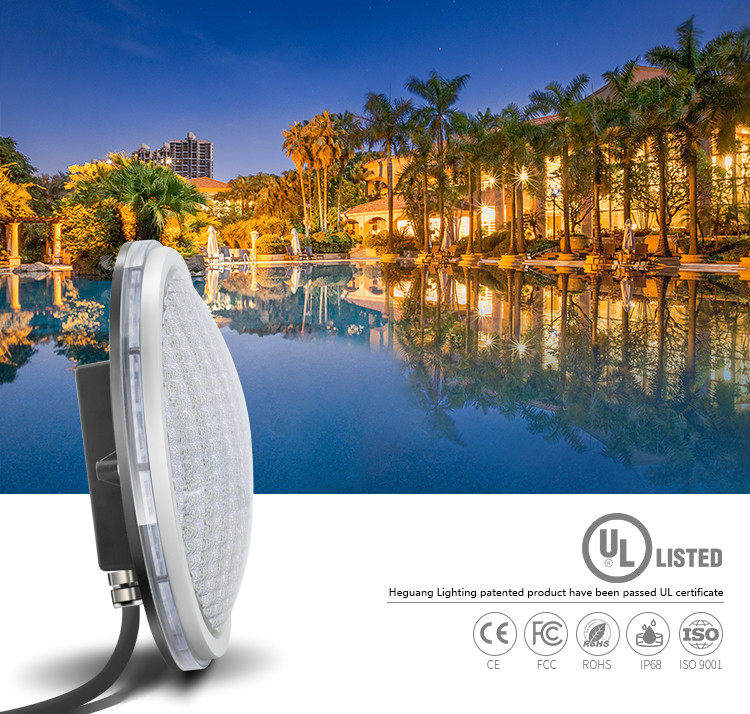 PAR56 ABS RGB LED Pool Light 450LM Anti UV Garden Pool Light
