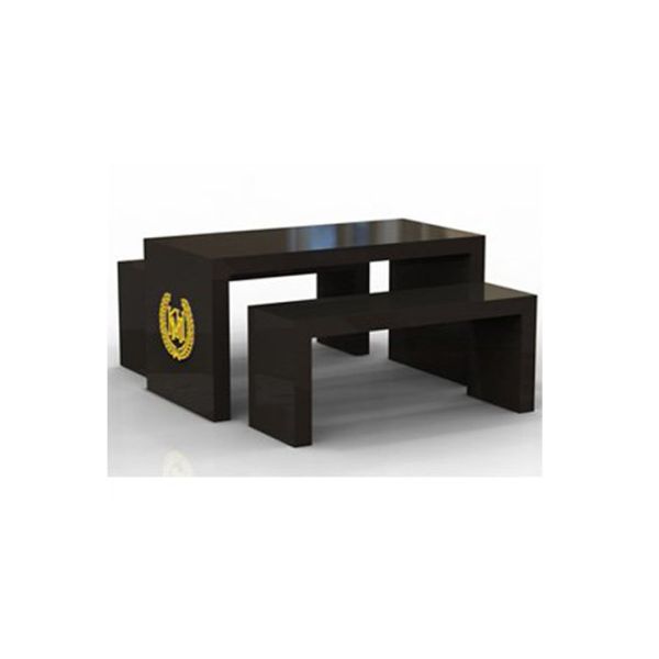 Wooden Black Nesting Display Tables Light Duty High Grade For Garment Mall