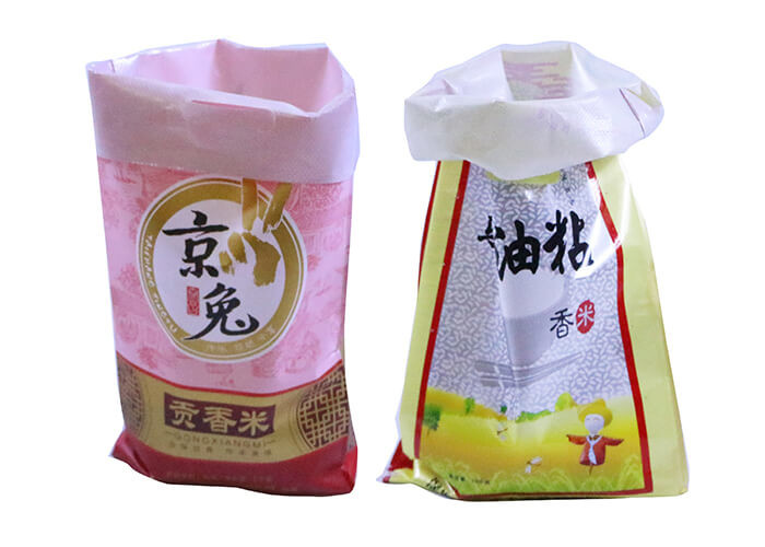 BOPP Polypropylene Laminated PP Woven Rice Bags 25Kg Rice Packaging Bags