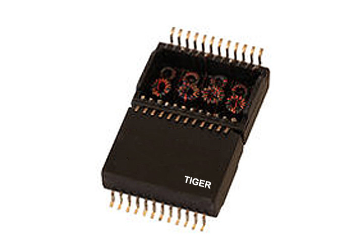 Professional Lan Transformer Coils Black Color With Router Low Insertion Loss
