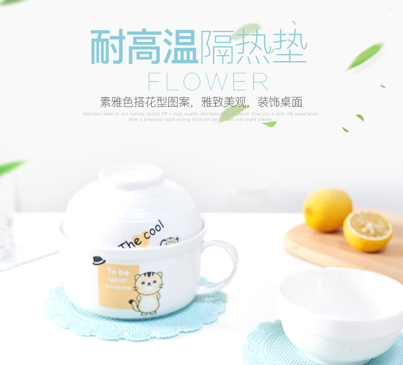 Lower Shape Large Heat Resistant Silicone Mat Drink Cup Coasters