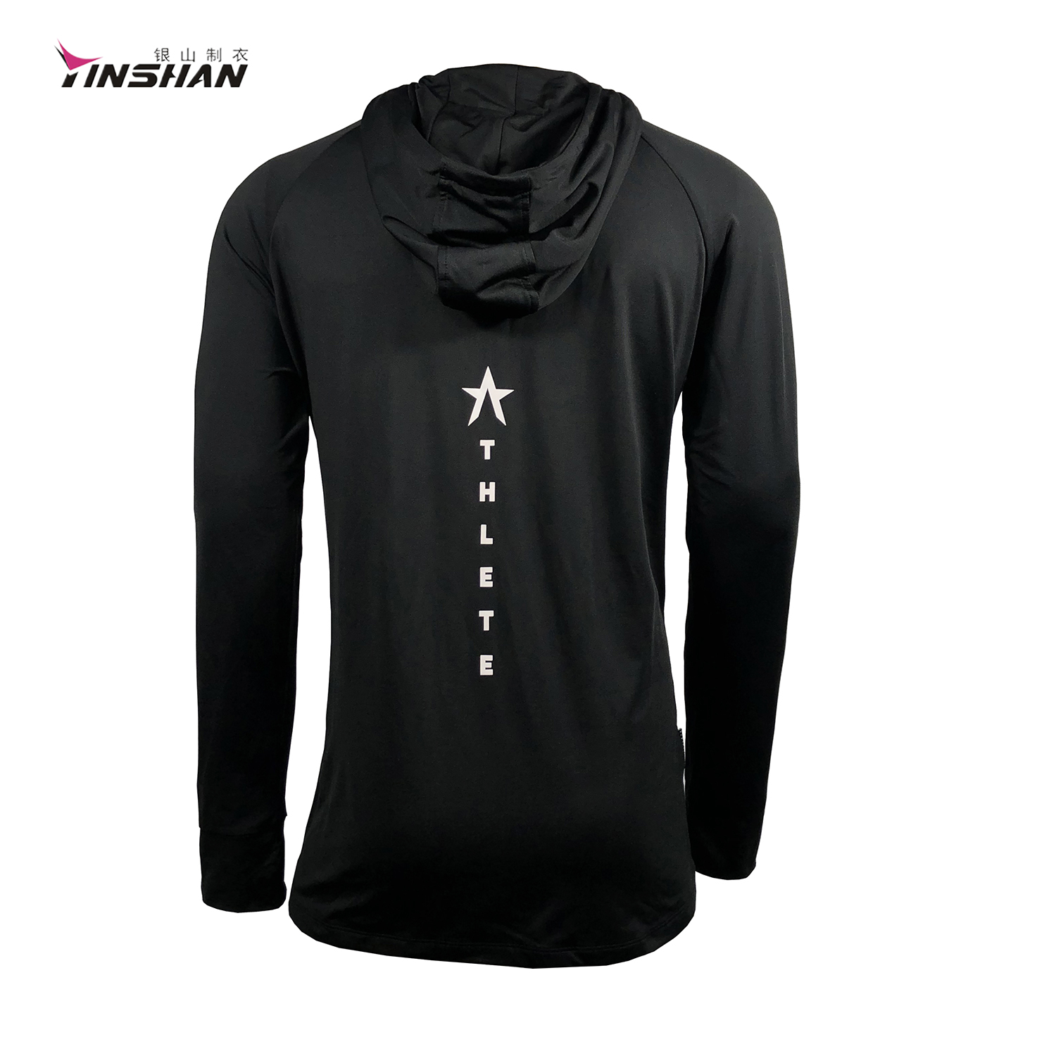 Custom Designs Black Polyester Running Sports Hoodie With Logo Printing 100% F1 Clothes