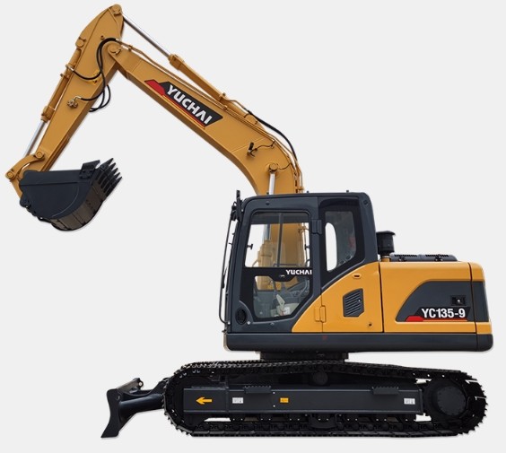 Yuchai YC135 Compact Crawler Mini Excavators Hydraulic Crawler Excavator