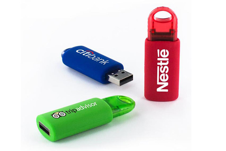 Factory supply show life brand 4GB 2.0 red color plastic spring USB with customized logo and package