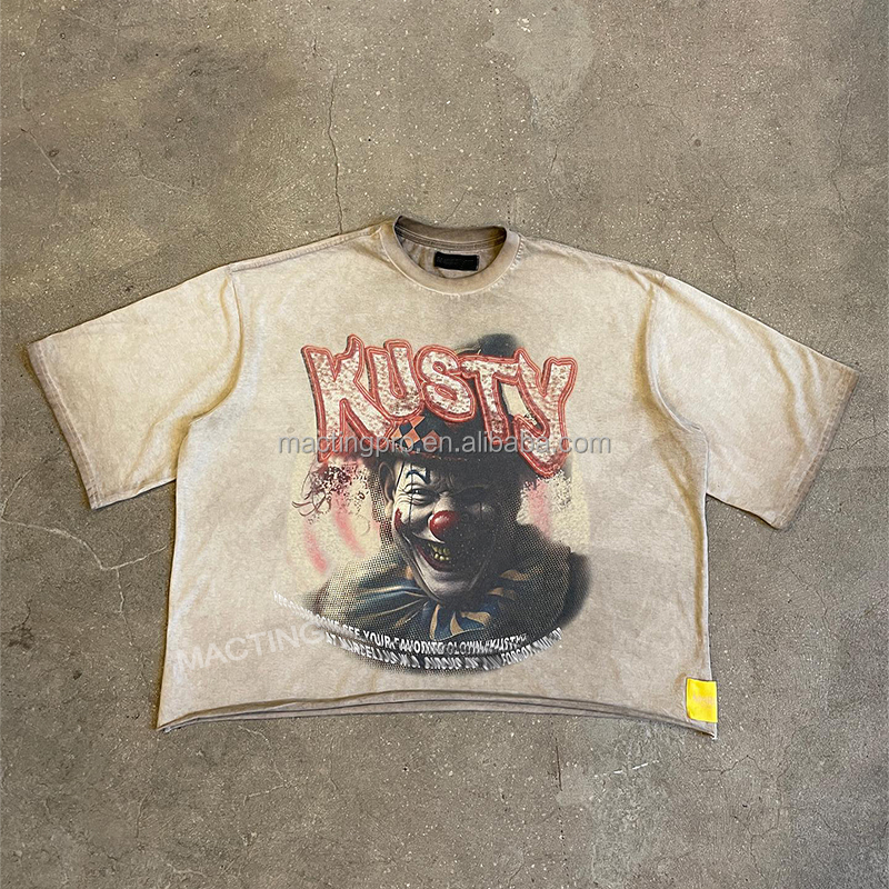 Support 7 Days Sample Order Lead Time Custom Dtg Print Cropped T-shirt for Men