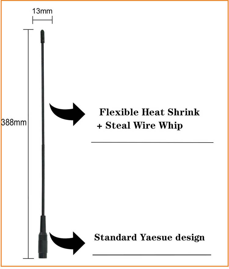 50W 50Ohm Ham Radio Cb 433mhz Antenna 27 Mhz Base Station Antenna