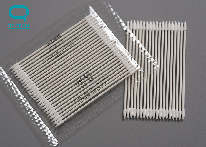 Clean Room Dust Free Cotton Paper Stick Swabs Biodegradable Environmental