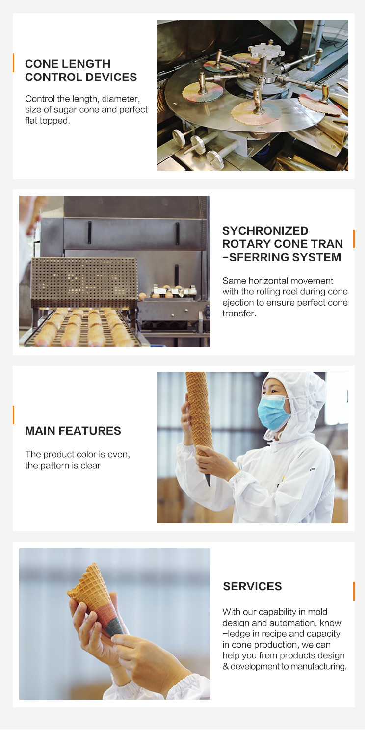 Waffle Cone Production Equipment,Multifunctional Automatic Stainless Steel Material,39 Baking Templates.