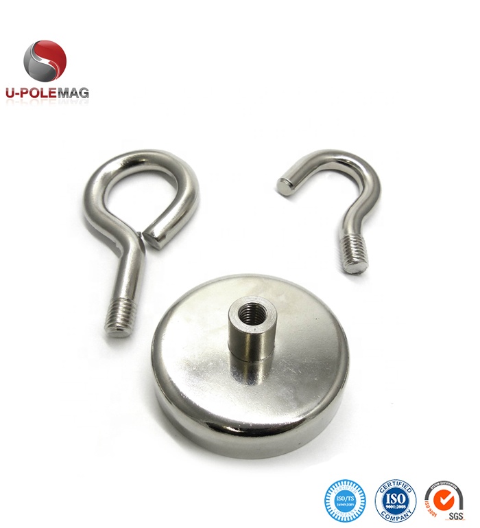 Composite Material Round NdFeB Magnet Neodymium Pot Magnet D60mm with 160kg Force