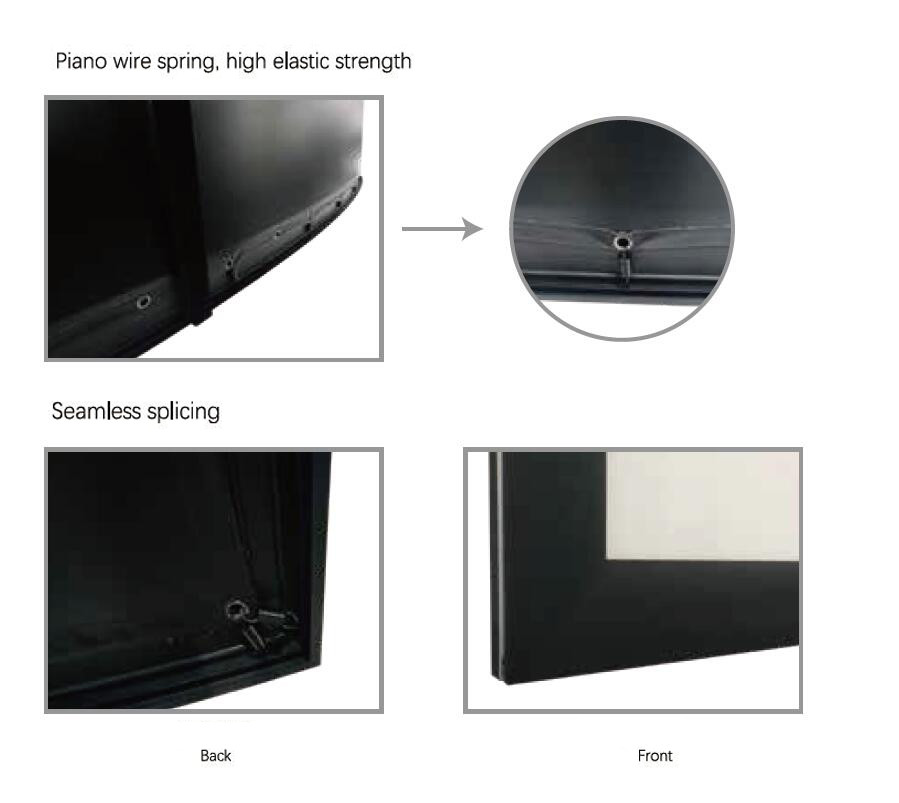 Customised TV Arc Frame Projection Screen Retractable Wall Mounted