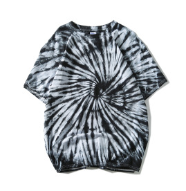 Anti Wrinkle Casual Oversized Tie Dye T Shirt 100% Cotton Jersey Fabric
