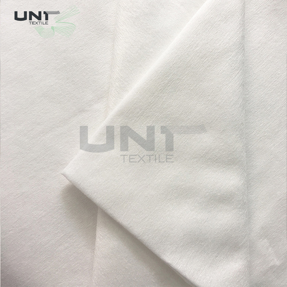 Textiles Wet Wipes Spunlace Nonwoven Fabric 10cm Width PE Film Packing