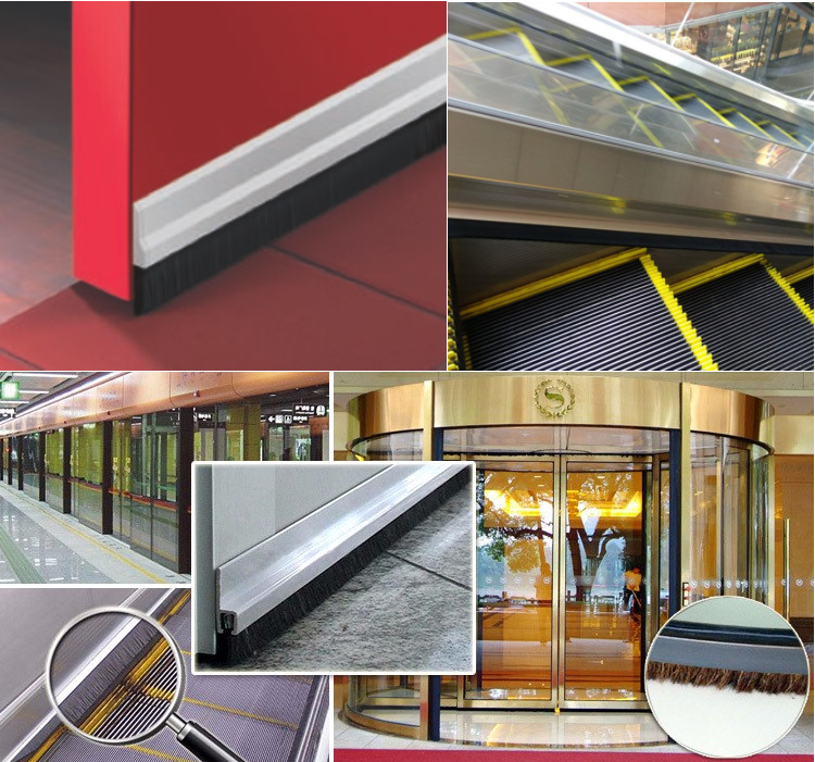 High Density Garage Door Draught Excluder Brush For Sliding Sash Window