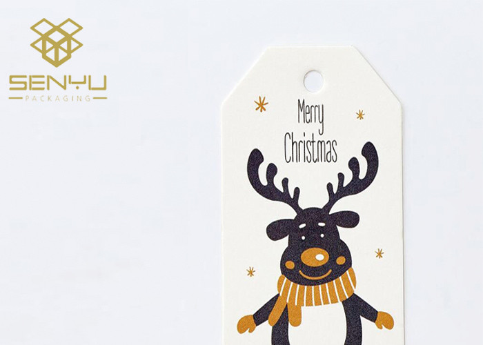 Classical 4c Offset Printing Hang Tag For Christmas