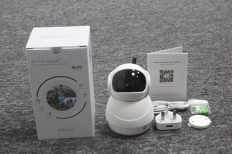 360 degree wireless 1080P mobile phone network cctv robot camera