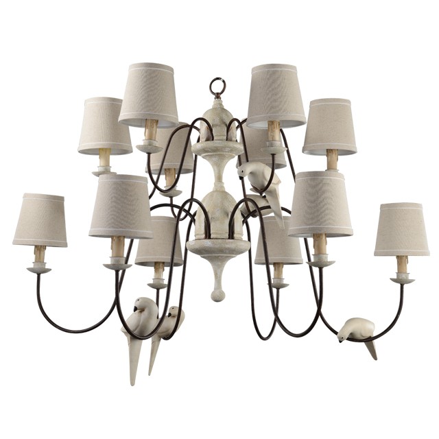 Bird chandelier wrought iron pendant lighting kitchen Pendant lamp (WH-CI-51)