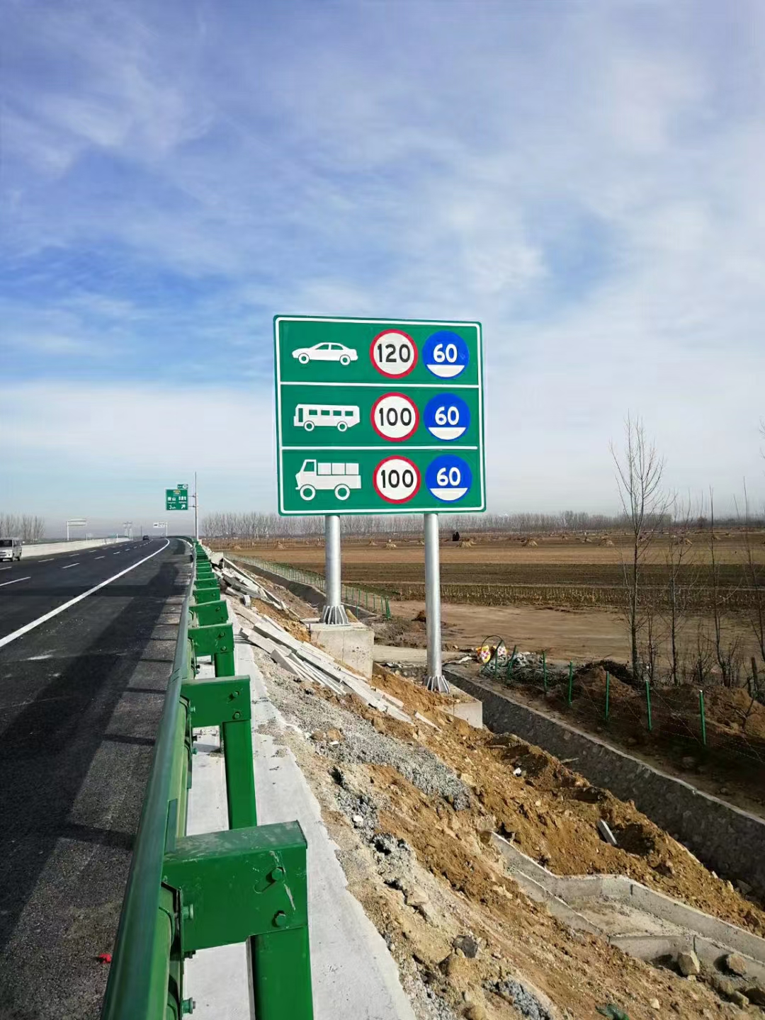 2021 High Visilibility Warning Aluminum Road Sign with Customized Board