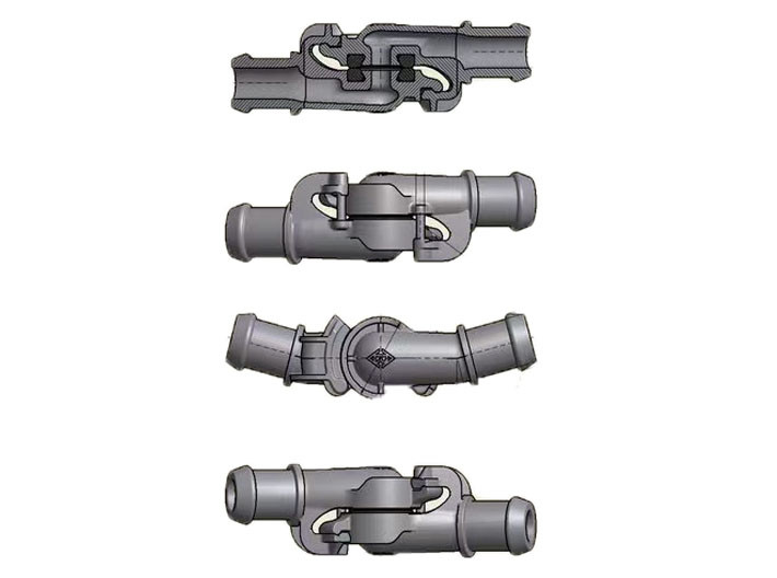 UIC Standard Railway Braking System Air Hose EN15807 Malleable Iron
