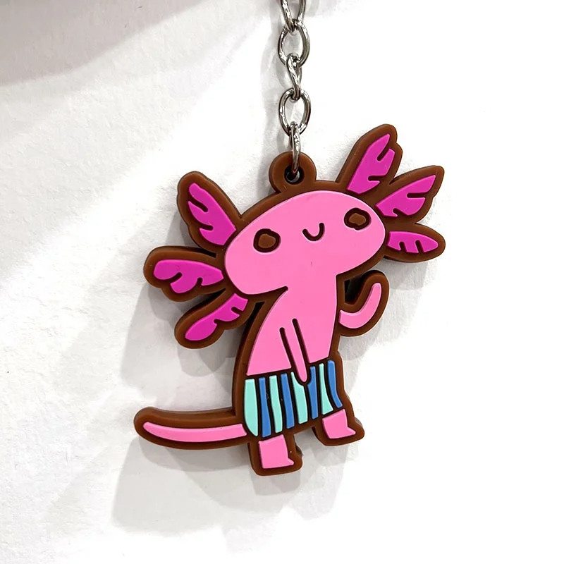 Custom Soft Pvc Silicone Keyring Plastic Pvc Key Holder Chain Logo Keychains