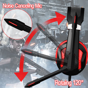 7.1 Gaming Headphones with Mic and RGB Light Frequency Range 15 Hz-20KHz PS4 Audifonos