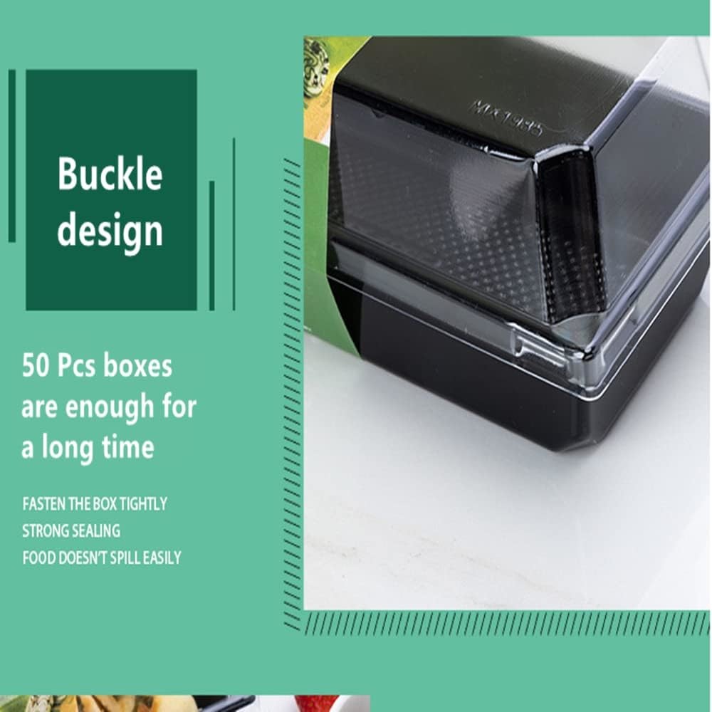 Reusable Sandwich Box With Clear Lids Sandwich Plastic Container Sushi Container Box Swiss Roll Container