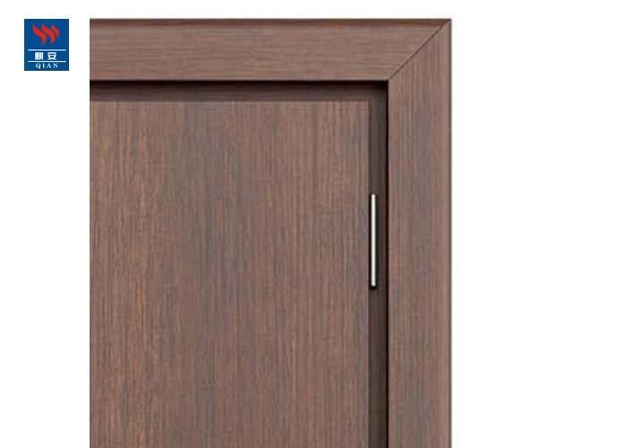 Swing Security Black Walnut Wood Fire Rated Glass Doors