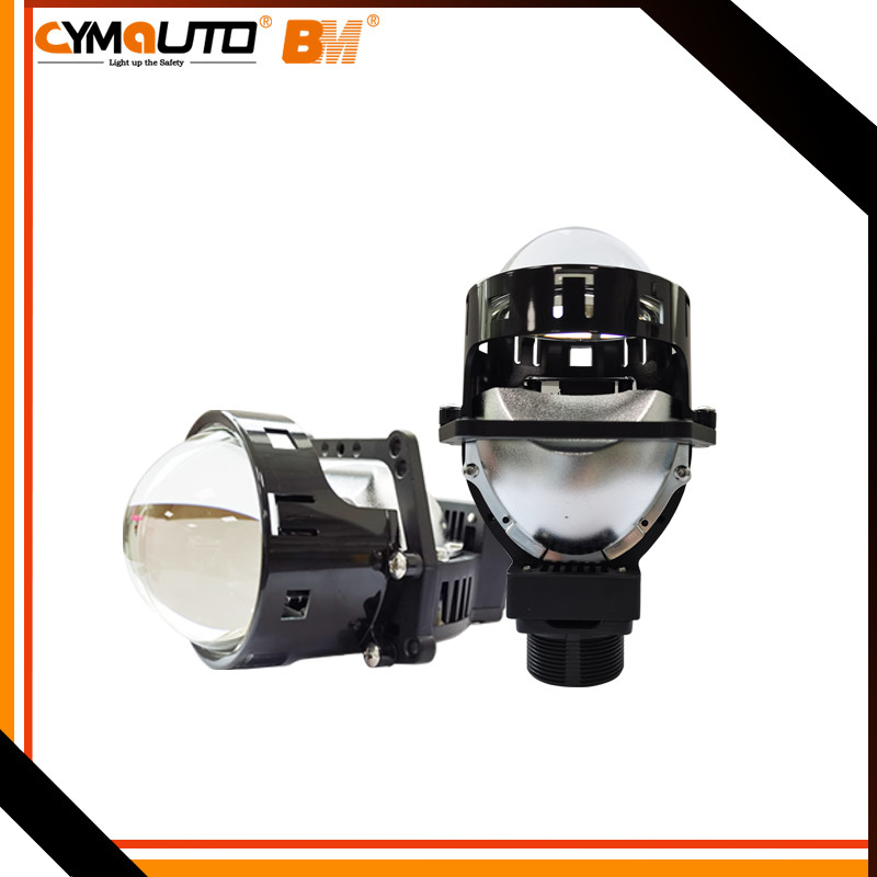 50W / 60W Car Projector Headlight 3 Inch LED Xenon Projector Bi