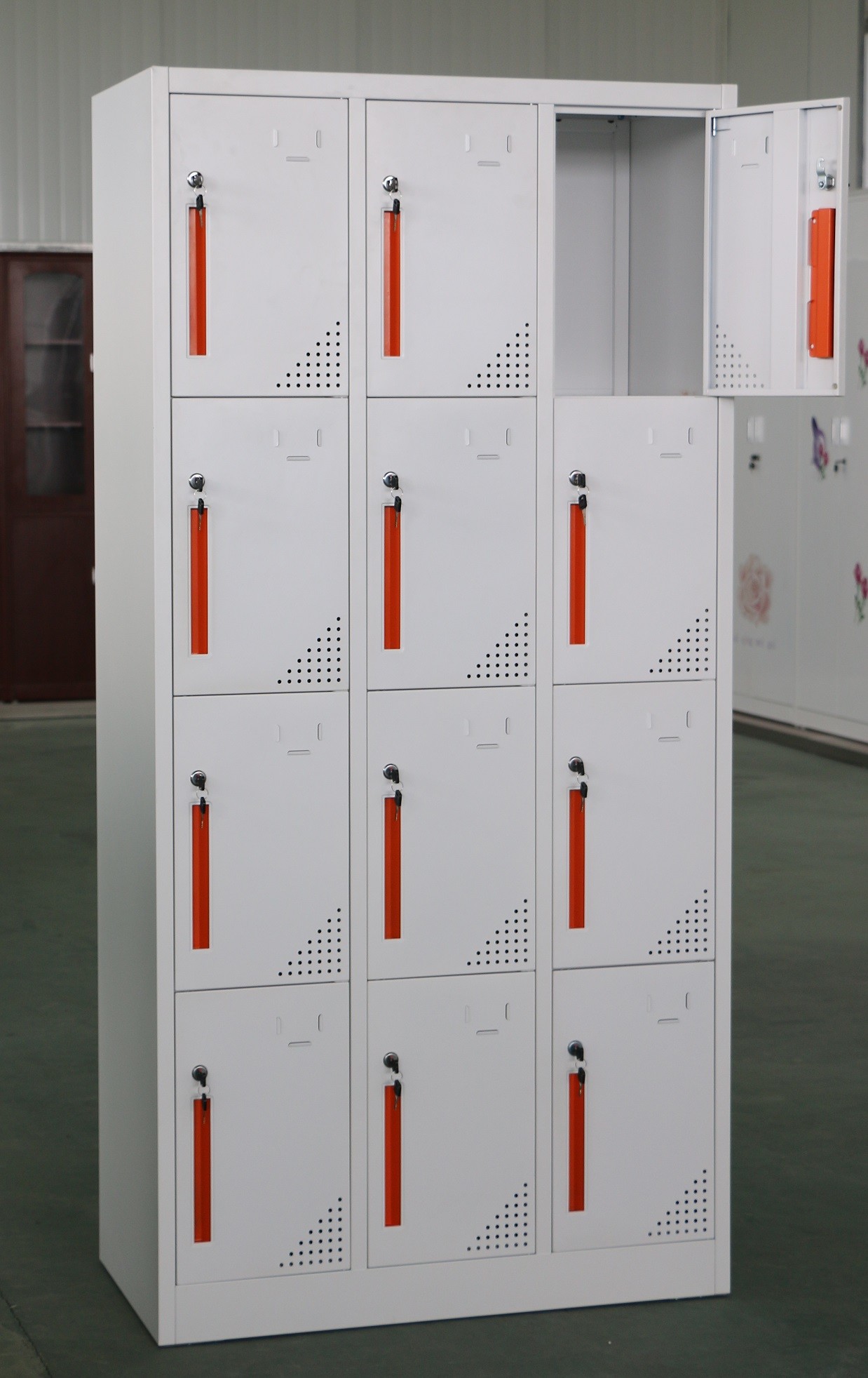 12 Door Steel Office Lockers Cold Rolled Plate