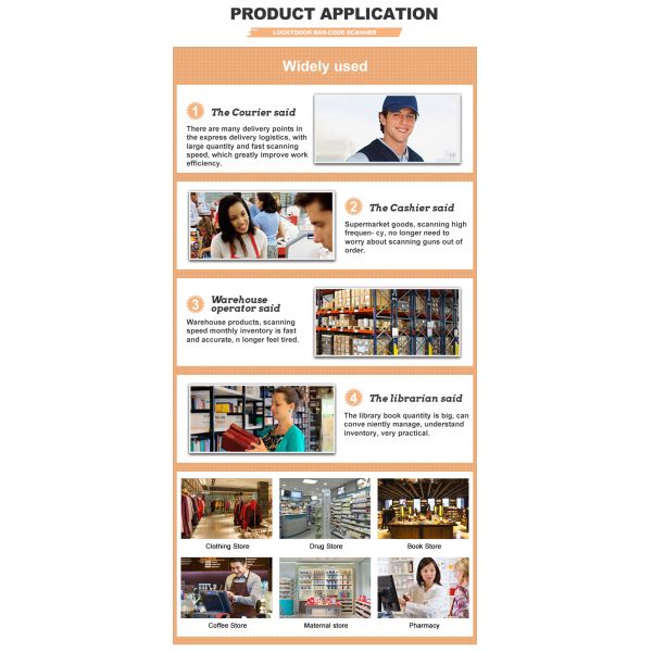 Luckydoor High Quality 1D 2D QR CODE PDF417 Hands Free Platform POS Omnidirectional Desktop Barcode Scanner