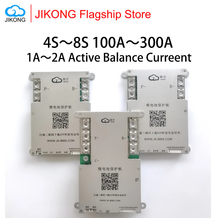 JIKONG Jk Bms Active Balance Bms 8S - 20S 24S Smart Bms 60A - 600A Lifepo4 Battery