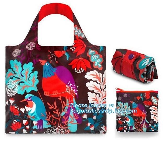 Promotion Custom Eco Friendly Sublimation Polyester Folding Shopping Bag,Promotional Sports Gym Sack Polyester Drawstrin