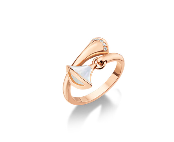 China Jewelry Factory Gold Ring Brand Design DIVA Rings -350830