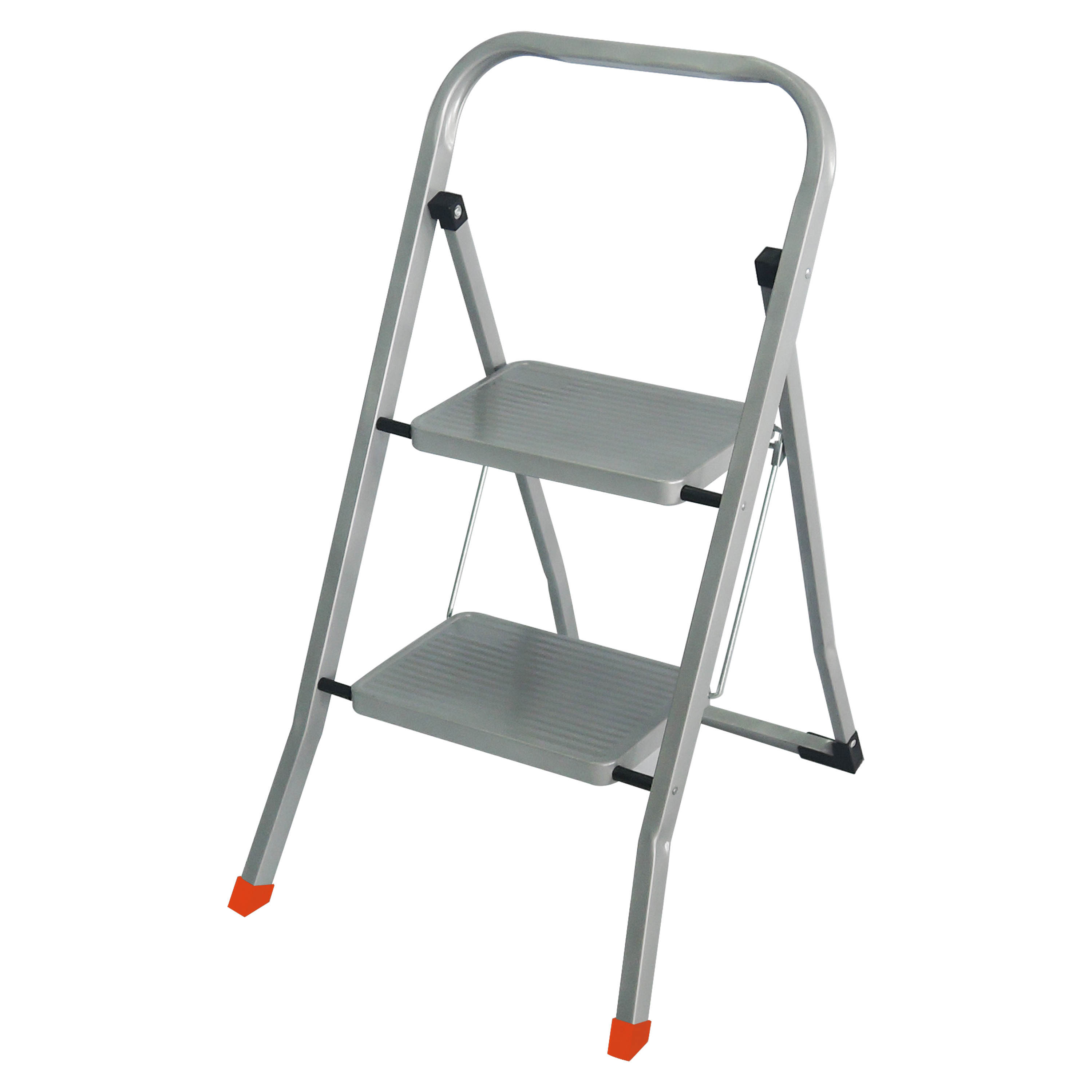Domestic Safety Steel Folding Step Stool Space Saving 2 Steps