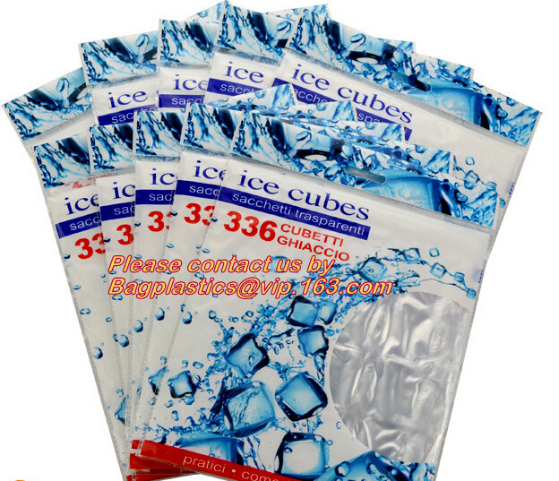 BPA Free Custom Ice Cube Maker, Disposable Polyethylene Pe Plastic Ice Cube Bags, Selfsealing Ice Cube Packaging Bag