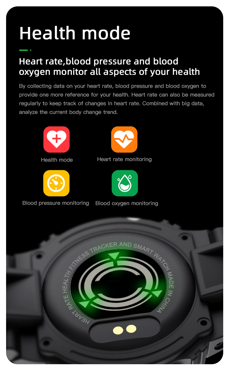 SDK Silicone Strap Smart Watch 0.96TFT Health Monitor Wrist Modify APP Customized Smart Watch