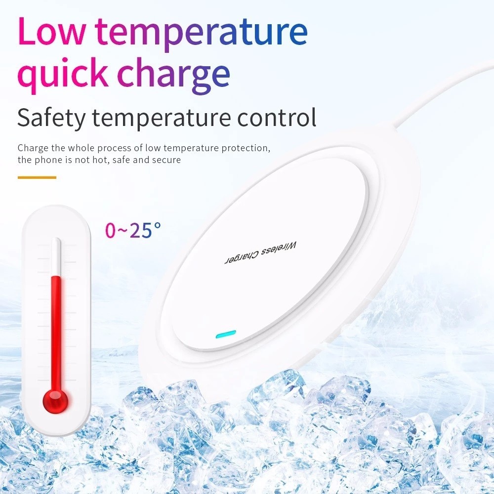 Lighting Qi Wireless Charging Station 5mm Portable Charger Cell Phone Charging Pad