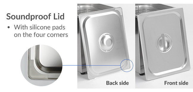 Variable Frequency Heated Ultrasonic Cleaner Low Noise With LCD Display