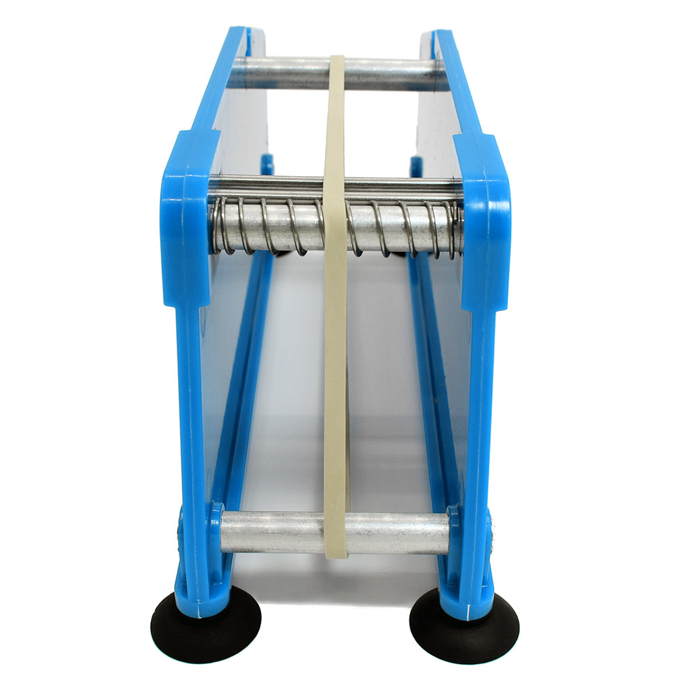 Small roller label dispenser label stripping holder for small business