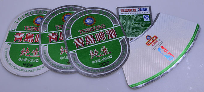 Printing custom adhesive special paper beer bottle packaging label suit