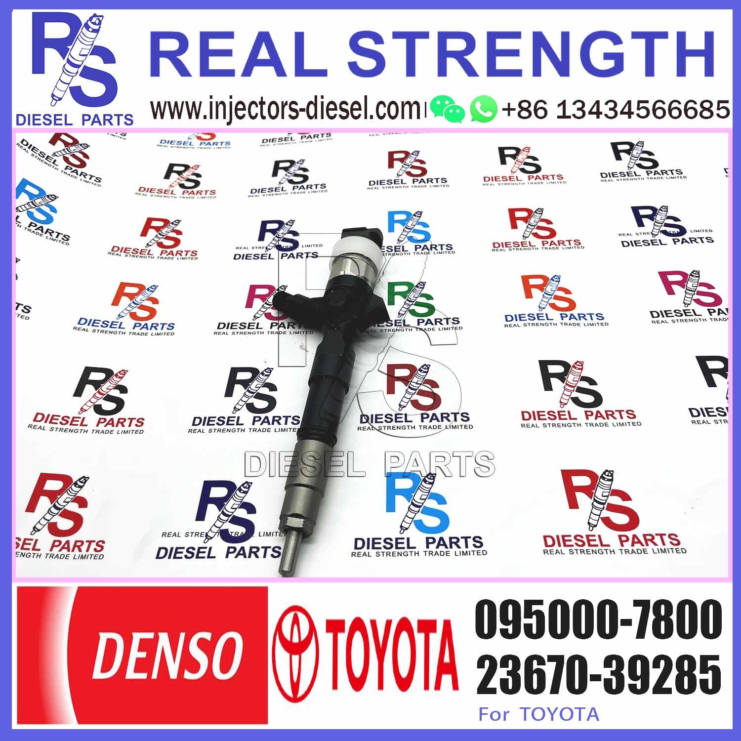 Hot 2KD-FTV Diesel Fuel Injector 23670-30310 DENSO 9709500-780 095000-7800 For DENSO TOYOTA HILUX 2.5L