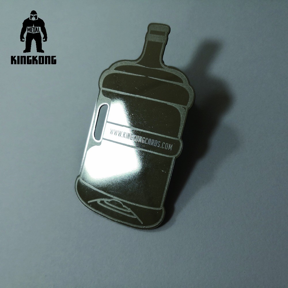 KingKong Creative Diy Clear Business Cards With Aqueous Coating No Fingerprint