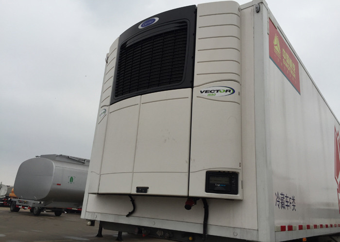 40 Feet Container Refrigerated Semi Trailer Truck 2 / 3 Axles 30 - 60 Tons 13m