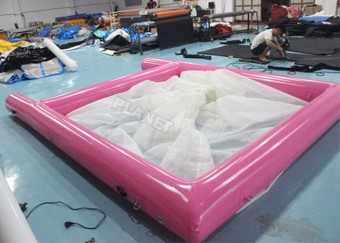 Custom Size Color Leisure Floating Ocean Inflatable Sea Jellyfish Swimming Pool With Net For Yacht/Boat